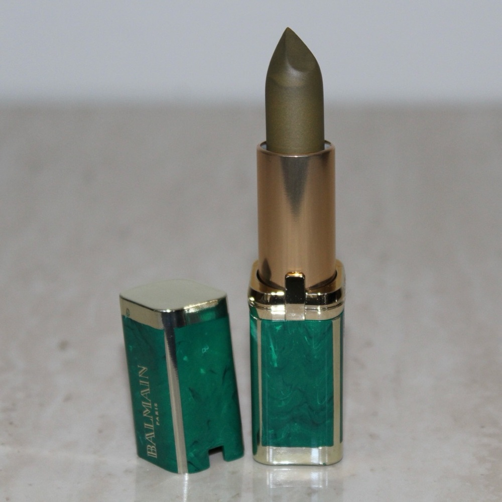 L'Oréal x Balmain 'Balmain Instinct' Matte Color Riche Green Lipstick (NWOB)